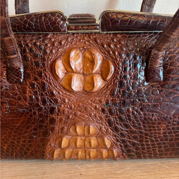 Crocodile leather vintage bag - Picture 2 of 10